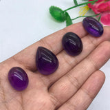 Amethyst Oval and Pear Cabs , Pack of 1 Pcs- African Amethyst Cabs , Loose stone , Gemstone cabochon. Purple Amethyst