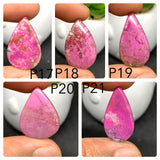 Pink Cobalt Calcite Cabochon Code #P17 to P21  - AAA Quality-  Pink Cobalt Cabs -  Natural Pink Cobalt Calcite Cabochon