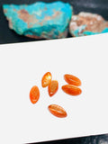 Sunstone Cabochon 10x5 mm -Pack of 6 Pieces Weight 5.25 Cts -AAA Quality- Sunstone Markis Cabochon -Natural Sunstone Cabs