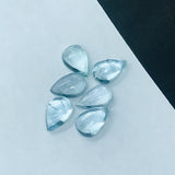 Aquamarine Pear 8X11-12 MMCabs, Aquamarine cabochon Pack of 1 Pcs Good Quality cabs- Blue Aquamarine