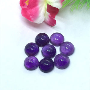 11MM Amethyst Cabs , Pack of 2 Pieces , Top Quality Cabochons , African Amethyst cabochon, Loose gemstone