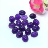 Amethyst Oval 10X12MM Cabs , Pack of 4Pcs- African Amethyst Cabs , Loose stone , Gemstone cabochon. Purple Amethyst