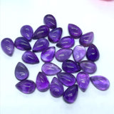 Amethyst Pear Cabs - African Amethyst Cabs , Loose stone , Gemstone cabochon. Purple Amethyst, Size 7X9,8X10,9X11 ,6X9