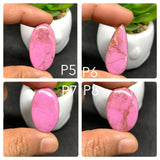 Pink Cobalt Calcite Cabochon Code #P5 to P8 - AAA Quality-  Pink Cobalt Cabs -  Natural Pink Cobalt Calcite Cabochon