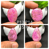 Pink Cobalt Calcite Cabochon Code #P13 to P16  - AAA Quality-  Pink Cobalt Cabs -  Natural Pink Cobalt Calcite Cabochon