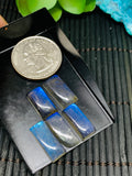 Labradorite Cabochon 7-8 x14-17 mm - Pack of 1 Pieces - Code #A27 - Blue Color AAA Quality - Natural Labradorite Cabs - Labradorite Stone