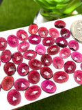 Garnet Rose Cut 8x10 mm Size - Pack of 5Pcs  Garnet Faceted Polki -  AAA Quality- Best for Jewelry making- One Side Cutting