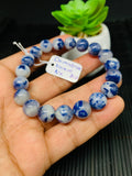 Dumortierite Bracelet 10 mm Size - Code #06  Length 7.5 Inch - Weight 27.9 gm AAA Quality - Origin Austria - Stretchy Bracelet