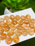 Sunstone Cabochon 8X10 mm Code# S2 - Pack of 6 Pieces  -AAA Quality cabs (Light Color)  Sunstone Oval Cabochon -Natural Sunstone Cabs