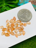 Sunstone Cabochon 5X7-8 mm Code# S47 - Pack of 10 Pieces  -AAA Quality cabs (Dark Color)  Sunstone pear Cabochon -Natural Sunstone Cabs