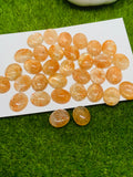 Sunstone Cabochon 8X10 mm Code# S2 - Pack of 6 Pieces  -AAA Quality cabs (Light Color)  Sunstone Oval Cabochon -Natural Sunstone Cabs