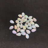 8 Pcs Ethiopian Opal 4X6 MM  Pear size Cabs Pack of 5 Pieces - AAA Quality, Opal Cabochon - Ethiopian Opal Pear Cabochon, code P-3