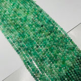 Emerald Faceted 2.5MM Round , origin Zambia, Micro Faceted beads, Round faceted, Precious gemstone , Natural Emerald, length 15.5''