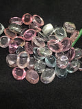 Tourmaline Oval 6X8MM Multi Color, Tourmaline gemstone loose cabs , Pack of 2Pcs, AAA Quality, Origin Afghanistan