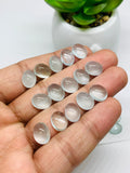 Aquamarine Cabochon 8x10 mm Pack of 4 Pcs - Code #A2- AAA Quality cabs- Natural Aquamarine Cabs