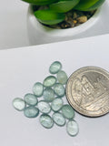 Aquamarine Cabochon 5X7 mm Pack of 5 Pcs - Code #A18- AAA Quality cabs- Natural Aquamarine Cabs