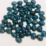 Chrysocolla Oval 8X10MM cabochon , (pack of 4 Pc)natural chrysocolla cabs. gemstone cabs. AAA quality cabs.
