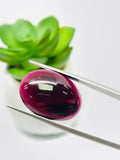 Garnet Oval Cabochon 22x16 mm size Code# G59 - Weight 27 cts - Big Garnet Cabochon - AAA Quality - Natural Garnet Oval Cabs