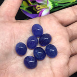 Tanzanite Oval 12X14MM Cabochon - AAA Quality Natural Tanzanite Cabs-Tanzanite Loose Stone, code T370, pack of 1 Pc