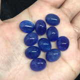 Tanzanite Oval 14X11MM Cabochon - AAA Quality Natural Tanzanite Cabs-Tanzanite Loose Stone, code T369