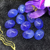 Tanzanite Oval 14X11MM Cabochon - AAA Quality Natural Tanzanite Cabs-Tanzanite Loose Stone, code T369