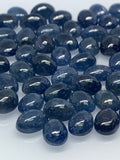 Blue Sapphire Cabochon 5x7 mm Size - Pack of 4 Pcs -AAA Quality Sapphire Oval cabs • Natural Blue Sapphire • Sapphire Cabochon