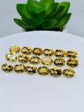 Citrine Faceted  Cut 8x10 mm size • Pack of 1 Pc • AAA Quality • Natural Citrine Faceted Oval Cabs