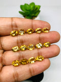 Citrine Faceted  Cut 8x10 mm size • Pack of 1 Pc • AAA Quality • Natural Citrine Faceted Oval Cabs