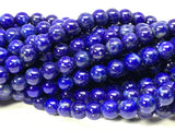 Lapis lazuli Round Beads 6mm size • Length 40 cm • AA Quality • Perfect Round Beads • Natural Lapis without any treatment or dyed