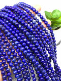 Lapis lazuli Round Beads 6mm size • Length 40 cm • AA Quality • Perfect Round Beads • Natural Lapis without any treatment or dyed