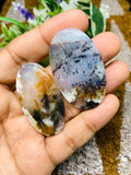 Dendritic Moss Agate Cabochon • Code D7-D8 • AAA Quality •  Natural Dendritic Moss Agate Cabs •  Moss Agate  Pendant