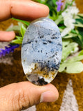 Dendritic Moss Agate Cabochon • Code D7-D8 • AAA Quality •  Natural Dendritic Moss Agate Cabs •  Moss Agate  Pendant