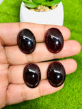 Garnet Cabochons 22x16 mm size • Code A13- A16 • Big Garnet Cabs  • AAA Quality • Garnet Oval Cabs • Garnet Loose Stone