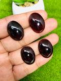 Garnet Cabochons 22x16 mm size • Code A13- A16 • Big Garnet Cabs  • AAA Quality • Garnet Oval Cabs • Garnet Loose Stone