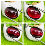 Garnet Cabochons 22x16 mm size • Code A21- A24 • Big Garnet Cabs  • AAA Quality • Garnet Oval Cabs • Garnet Loose Stone