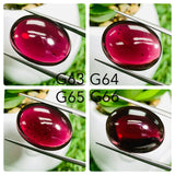 Garnet Cabochons 20X15 mm size • Code G63- G66 • Big Garnet Cabs • AAA/ 4A  Quality • Garnet Oval Cabochon • Garnet Loose Stone