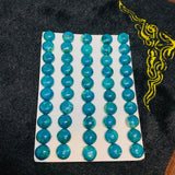 10MM Chrysocolla Round cabochon , (pack of 5 Pc)natural chrysocolla cabs. gemstone cabs. AAA quality cabs.