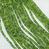 Green Apatite 4MM Faceted Roundel , AAA Quality Beads, faceted roundel, Length 13.5 Inch