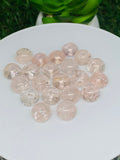 Morganite Cabochon • 10mm Size Half Drill • Pack of 4 Pcs • Code M4 •  AAA Quality • Natural Morganite Round Cabochon • Morganite Cabs