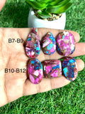 Pink Turquoise Cabochon • Code B7-B12 •  AAA Quality • Natural Pink Turquoise Cabs •  Perfect for Jewelry Making