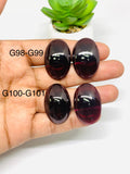 Garnet Cabochons 30X20 mm size • Code G98-G101  • Big Garnet Cabs •  AAA Quality •Garnet Oval Cabs • Garnet Loose Stone