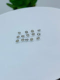 Gray Diamond Round Faceted 3mm • Pack of 1 Piece •  Gray Diamond Cut •  AAA Quality • Diamond Round Cut 3 mm