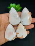 Pink Scolecite Cabochon • Code P5 -P8 • AAA Quality • Natural Pink Scolecite Cabs • Scolecite Pendant • Scolecite for Jewelry Making