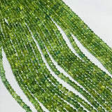 Green Apatite 4MM Faceted Roundel , AAA Quality Beads, faceted roundel, Length 13.5 Inch