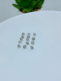 Gray Diamond Round Faceted 3mm • Pack of 1 Piece •  Gray Diamond Cut •  AAA Quality • Diamond Round Cut 3 mm