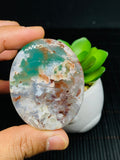 Aqua Chalcedony Cabochon • Code A27- A28 • AAA Quality • Natural Aqua Chalcedony Cabs • Perfect for Jewelry Making • Wire Wrapping Stone