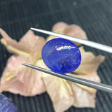 Tanzanite Cabochon Code #T345- T348 • 14X12 mm Size • 12 ct/ pc Approx Weight • AAA Quality Natural Tanzanite Cabochon