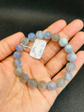 10MM Labradorite Carving Round Bracelet , Top Quality,25-Gm . Yellow and Blue Fire AAA Grade , Hand made carving, code-L5