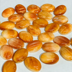 Spiny Shell Cabochon • 13x18 mm Size • Pack of 1 Piece • AAA Quality • Natural Shell Cabs • Spiny Orange Shell