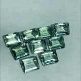 Prasiolite Rectangle Faceted 10X14 mm - Pack of 1 Pcs - AAA Quality , Natural Prasiolite Stone- Green Amethyst loose stone